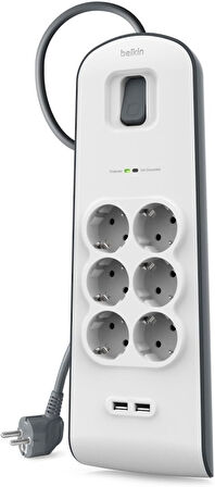 Belkin Surge Plus 6'Lı Çoklu Priz