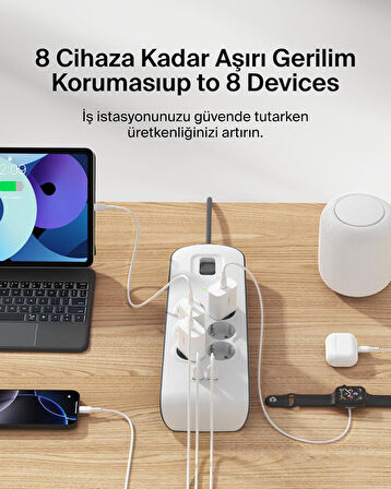 Belkin Surge Plus 6'Lı Çoklu Priz