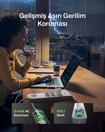 Belkin Surge Plus 6'Lı Çoklu Priz