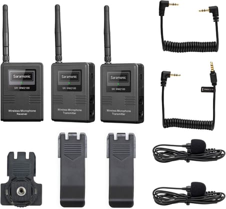 Saramonic Sr-Wm2100 2Li̇ Kablosuz Yaka Mi̇krofonu