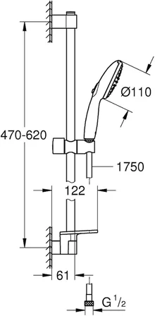 Grohe Tempesta 110 Duş Seti 2 Akışlı Rain,Jet - 26638003