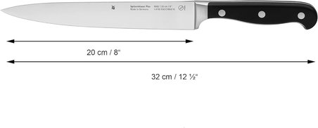Wmf Spitzenklasse Plus Et Bıçağı, 32,5 Cm, 20 Cm Bıçak Ağzı, Dövme Özel Bıçak Çeliği, Performance Cu