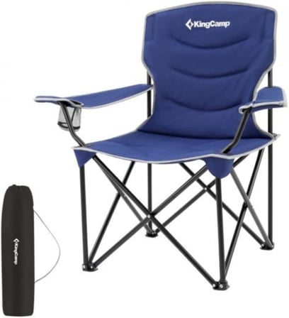 Kingcamp Juniper Ultra Konforlu & Takviyeli Kamp Sandalyesi Blue