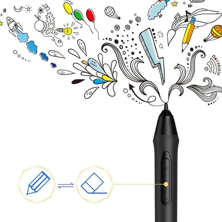 Xp-Pen P05 Pasif Kalem, Pilsiz, Stylus, Deco01V2,G640S, Deco 03 Grafik Tabletleri Için