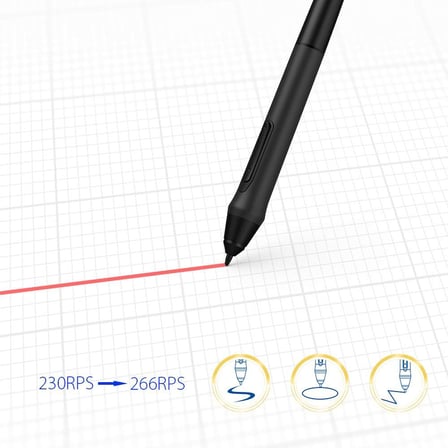 Xp-Pen P05 Pasif Kalem, Pilsiz, Stylus, Deco01V2,G640S, Deco 03 Grafik Tabletleri Için