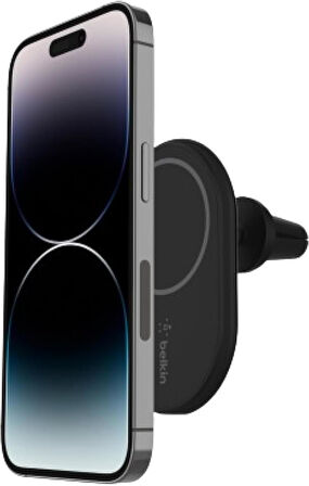Belkin Boostcharge Kablosuz Şarj Manyetik Araç Telefonu Montaj Tutacağı, Magsafe Etkinleştirilmiş Ay