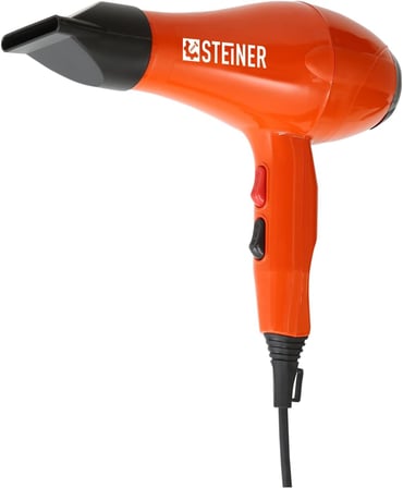 Steiner Alman 3600 W Profesyonel Saç Kurutma Makinesi Fön Makinesi Ac Motor Ms-9001 Turuncu + 2 Adet