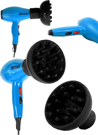 Steiner Alman 3600 Watt Professional Saç Kurutma Makinesi Ac Motor Fön Makinesi + Difüzör + 2 Adet B
