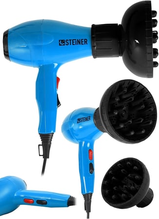 Steiner Alman 3600 Watt Professional Saç Kurutma Makinesi Ac Motor Fön Makinesi + Difüzör + 2 Adet B