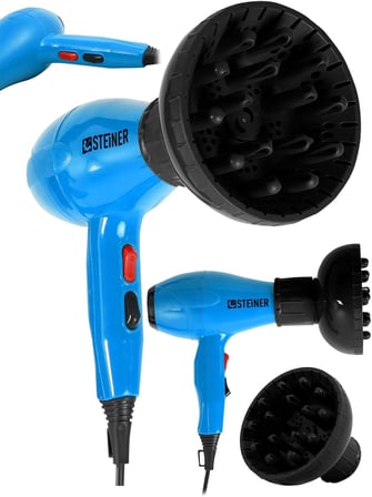 Steiner Alman 3600 Watt Professional Saç Kurutma Makinesi Ac Motor Fön Makinesi + Difüzör + 2 Adet B