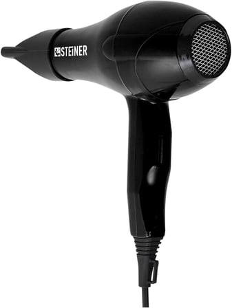 Steiner Alman 3600 Watt Profesyonel Saç Kurutma Makinesi Fön Makinesi Ac Motor Ms-9001 Siyah + 2 Ade