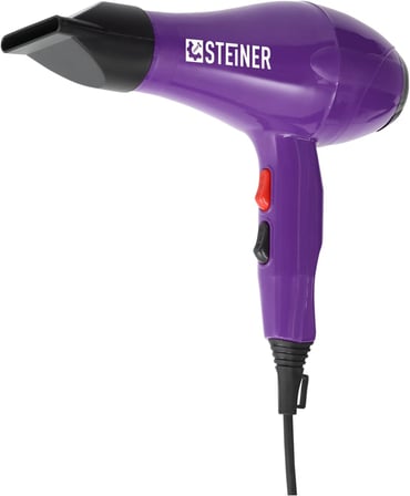 Steiner 3800 Watt Professional Saç Kurutma Makinesi Ac Motor Fön Makinesi Mor + Difüzör + 2 Adet Baş