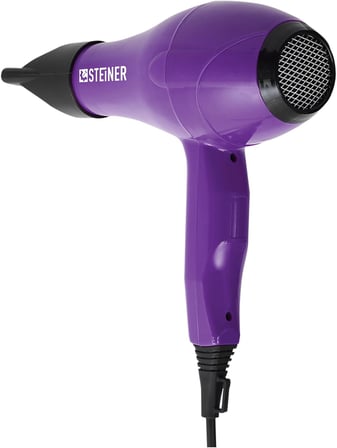 Steiner 3800 Watt Professional Saç Kurutma Makinesi Ac Motor Fön Makinesi Mor + Difüzör + 2 Adet Baş