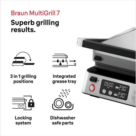 Braun Multigrill 7 Cg7044 Izgara Tost Maki̇nasi