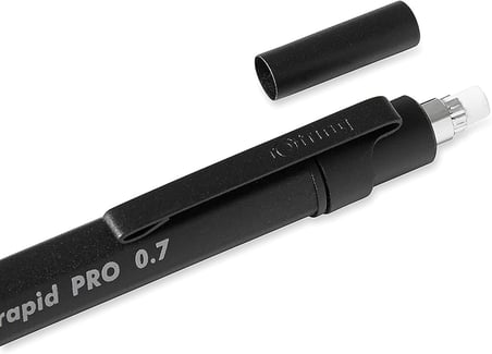 Rotring Rapid Pro Mekanik Kurşun Kalem1904257, Siyah, 0.7 Mm,