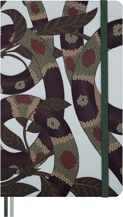 Moleskine Özel Seri Snake Leaves Çizgili Defter L Boy