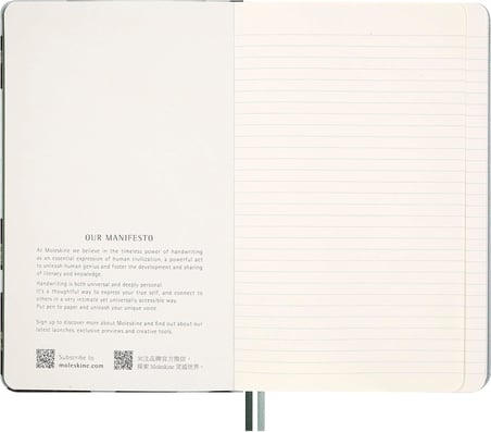 Moleskine Özel Seri Snake Leaves Çizgili Defter L Boy