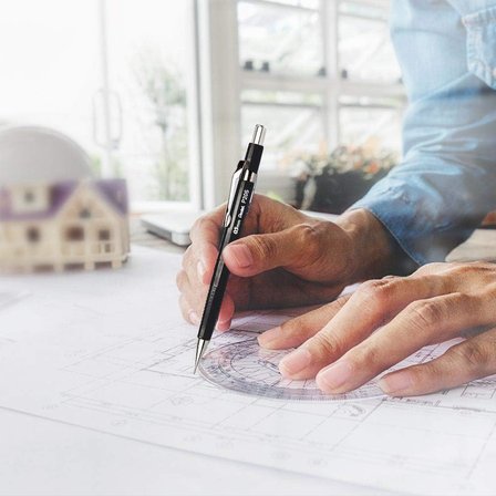 Pentel Teknik Çizim Ve Yazı İçin Mekanik Kurşun Kalem, 0.3 Mm, Kahverengi, Orijinal Kutusunda