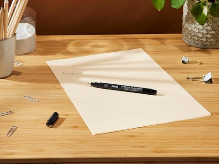 Pentel S20P-1A (0.1 Mm) Fiber Uçlu Yazı Kalemi - İnce Uç - Pointliner