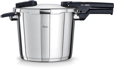 Fissler Vitaquick/Düdüklü Tencere (6 L, Çap 22 Cm) Paslanmaz Çelik Düdüklü Tencere, 2 Pişirme Kademe