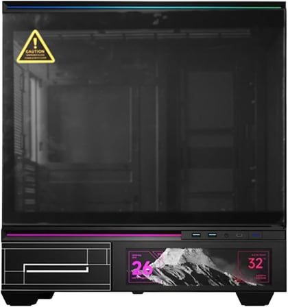 Thermalright Tl-M10 Vision Black Argb Temperli Cam Mid Tower Matx Gaming Kasa