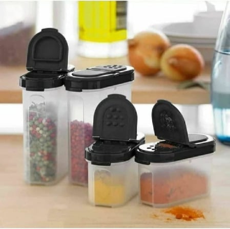 Tupperware Baharatlık 2'Li 100 Ml Siyah Küçük Baharatlık