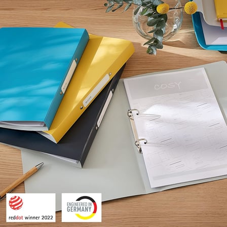 Leitz Cosy 2 Halkalı Klasör , Mavi