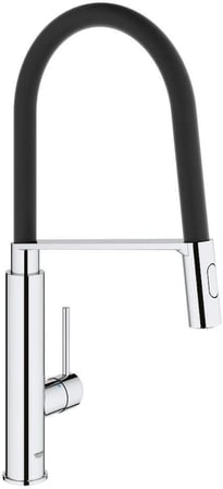 Grohe Eviye Bataryası Spiralli 2Fonk Concetto Krom/Siyah-31491000