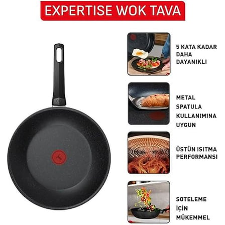 Tefal Expertise 5X Wok Tava - 28 Cm 2100137552