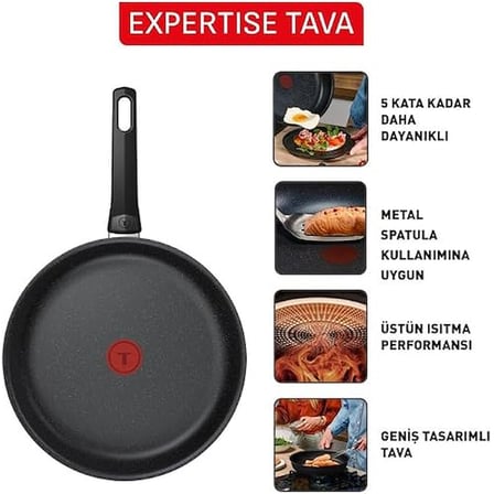 Tefal Expertise 5X Tava - 28 Cm 2100137557