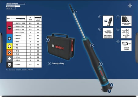 Bosch Tornavida Seti 14 Parça