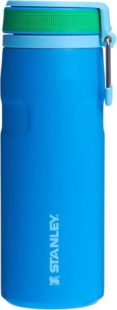 Stanley The Iceflow™ Twist & Flip Termos Su Şişesi 0.47 Litre - Mavi (Azure) | Paslanmaz Çelik