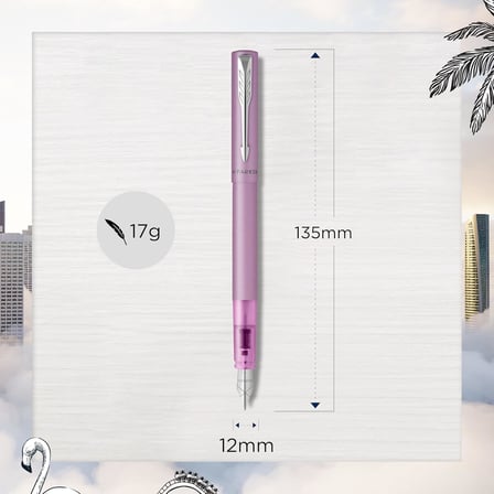 Parker Vector Xl Mat Dolma Kalem, Lila, M, Mavi