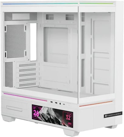 Thermalright Tl-M10 Vision White Argb Temperli Cam Mid Tower Matx Gaming Kasa