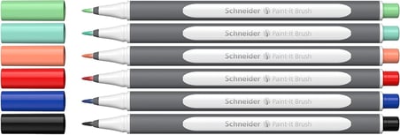 Schneider Brush Pen Pai̇Nt-İ̇T 070 Pastel 6 Li Ml07010503