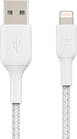 Belkin Örgülü Lightning Kablosu (Iphone, Ipad, Airpods Için Boost Charge Lightning/Usb Kablosu) Mfi