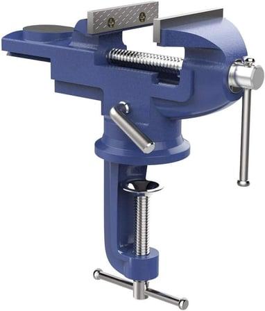Steiner Alman 50 Mm Dönerli Örslü Özel Alaşımlı Paslanmaz Dövme Çelik Mini Masa Ve Tezgah Mengenesi 