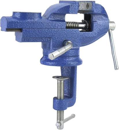 Steiner Alman 50 Mm Dönerli Örslü Özel Alaşımlı Paslanmaz Dövme Çelik Mini Masa Ve Tezgah Mengenesi 