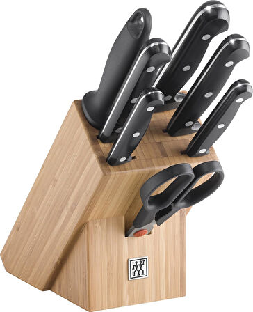 Zwilling Twın Chef 2 Blok Bıçak Seti, Paslanmaz Çelik Ve Ahşap, Siyah