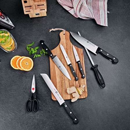 Zwilling Twın Chef 2 Blok Bıçak Seti, Paslanmaz Çelik Ve Ahşap, Siyah