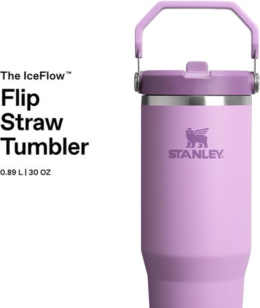 Stanley İ̇Ceflow Flip Straw Tumbler Pipetli Termos Bardak, 0.89 L