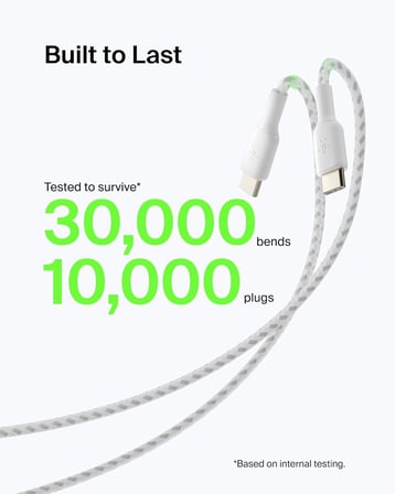 Belkin Örgülü Usb-C Kablosu (Boost Charge Usb- C-Usb Kablosu, Note10, S10, Pixel 4, Ipad Pro, Ninten