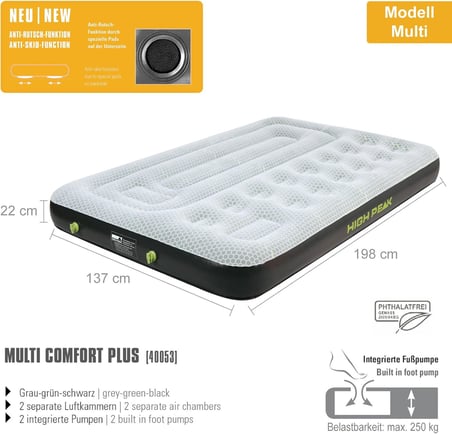 High Peak King Comfort Plus Luftbett
