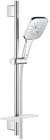 Grohe Rainshower 130 Smartactive Cube | Duş Çubuğu Seti, 3 Püskürtme Türü | Krom | 26584000