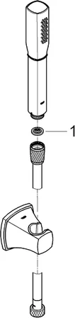 Grohe El Duş Seti Duvar Askılı Grandera Krom/Altın - 27993Ig0