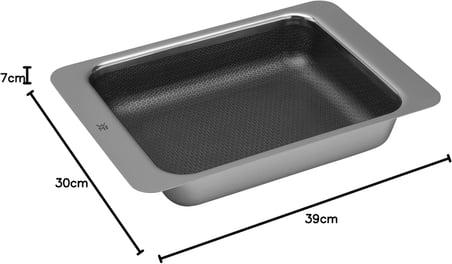 Wmf Profi Resist Büyük Boy Fırın Kabı, 39 X 30 X 7 Cm, Yapışmaz Kaplamalı, Çok Katmanlı Malzeme, Pet
