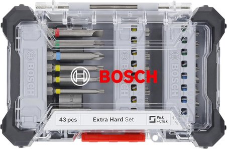 bosch professional extra hard 43 parça vidalama ucu seti - 2607017723