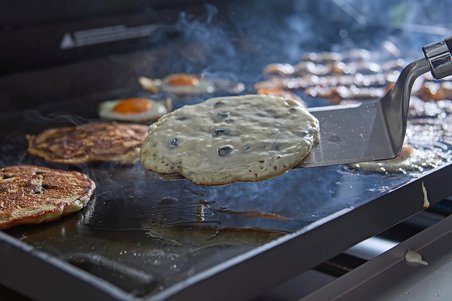 Weber Izgara Plakaları Için Spatula Seti – Planchas, 2 Parça, Paslanmaz Çelik, Eğimli Ön Kenarlı, Iz