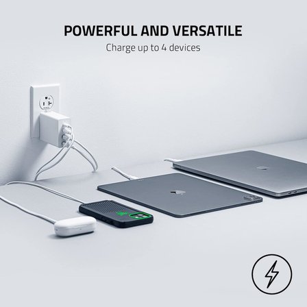 Razer Usb-C Gan Şarj Cihazı - Taşınabilir Hızlı Şarj Cihazı (2X Usb-C, 2X Usb-A, Abd, Ab Ve İngilter