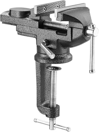 Steiner Alman 60 Mm Dönerli Örslü Özel Alaşımlı Paslanmaz Dövme Çelik Mini Masa Ve Tezgah Mengenesi 